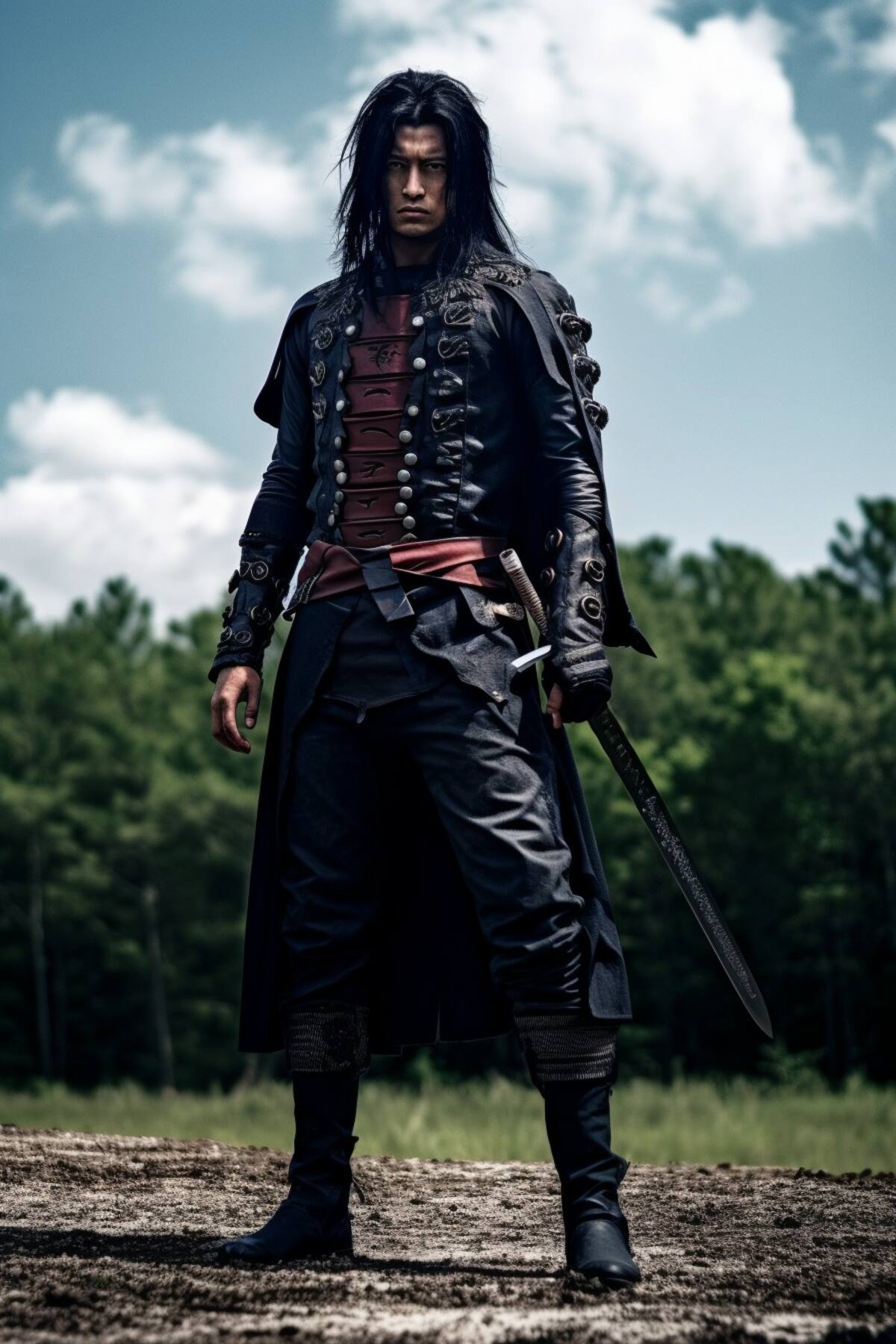 Inteligencia artificial recreó a Itachi como un samurai en live action