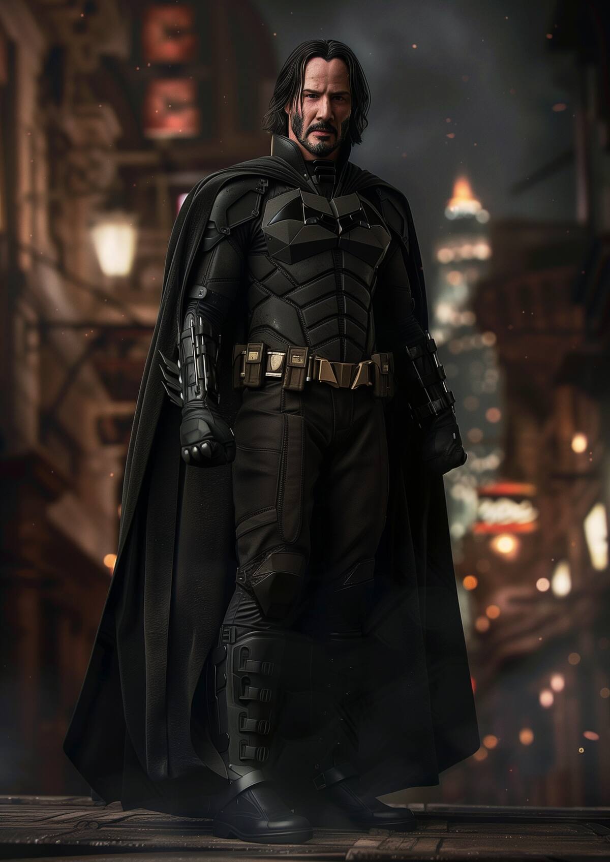 Keanu Reeves como Batman según una IA