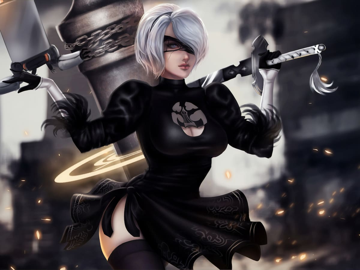 Nier: Autómata: ¿cómo sería 2B en la vida real según la Inteligencia Artificial?