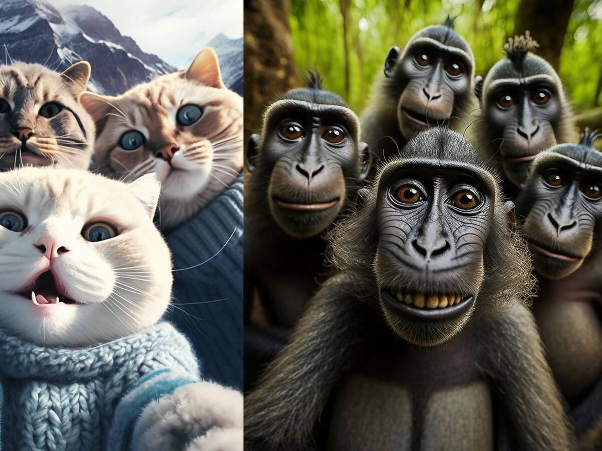 "Selfies de animales": Así se verían según una inteligencia artificial