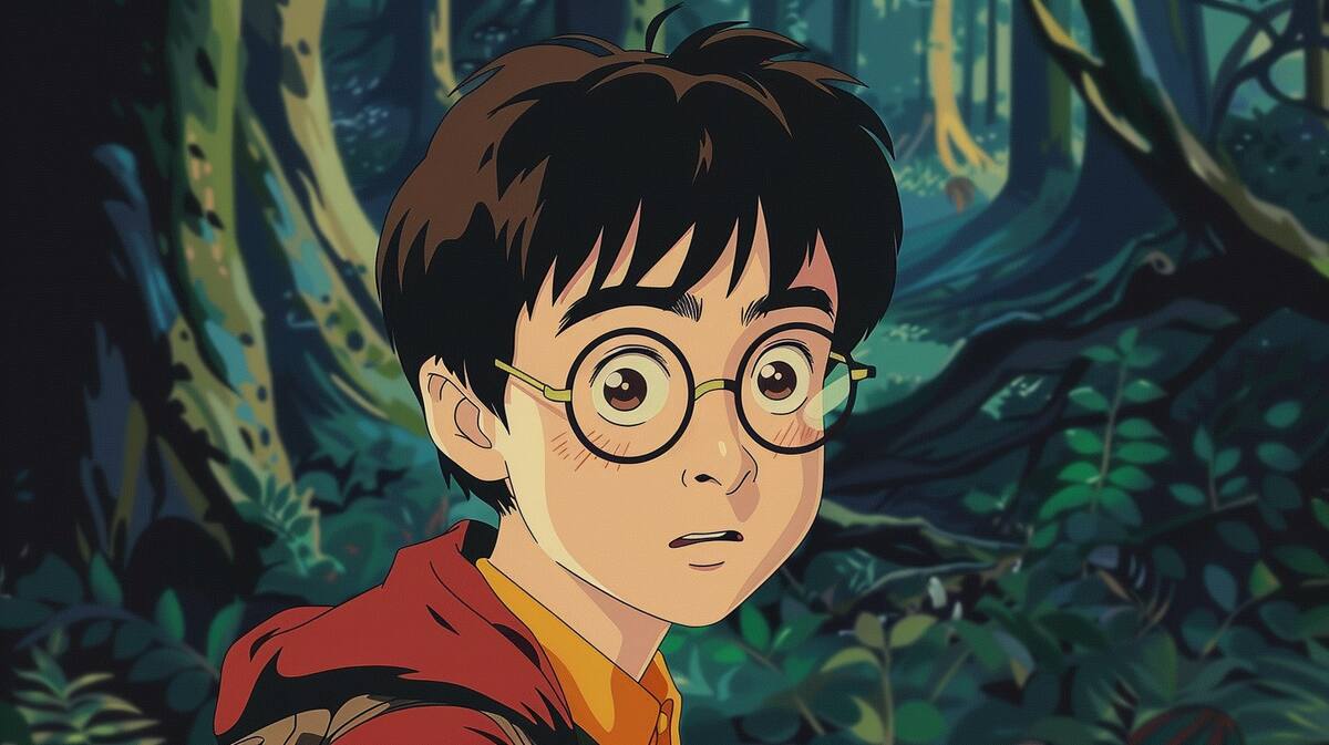 inteligencia artificial recrea a Harry en estilo anime