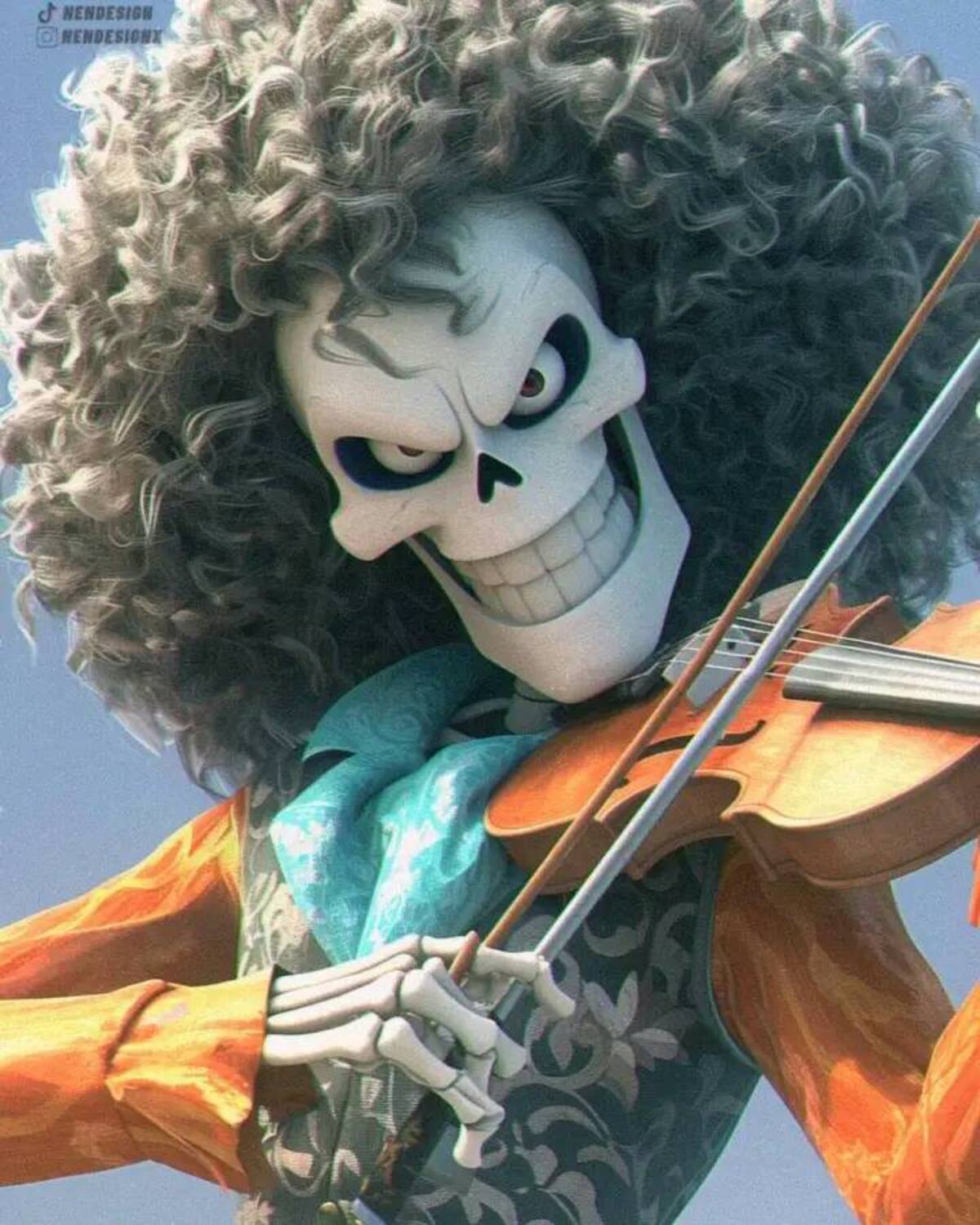 Brook en estilo Pixar según una IA