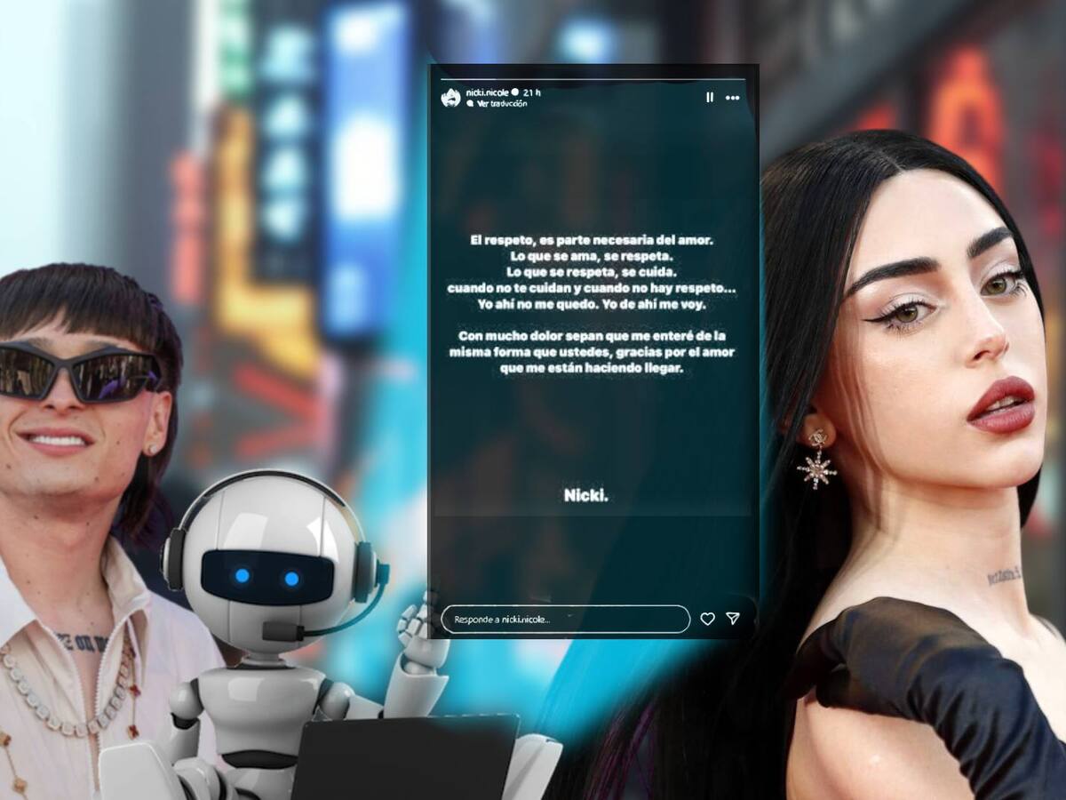 Nicki Nicole: ¿Dedicatoria de la cantante a Peso Pluma fue hecho con una inteligencia artificial?