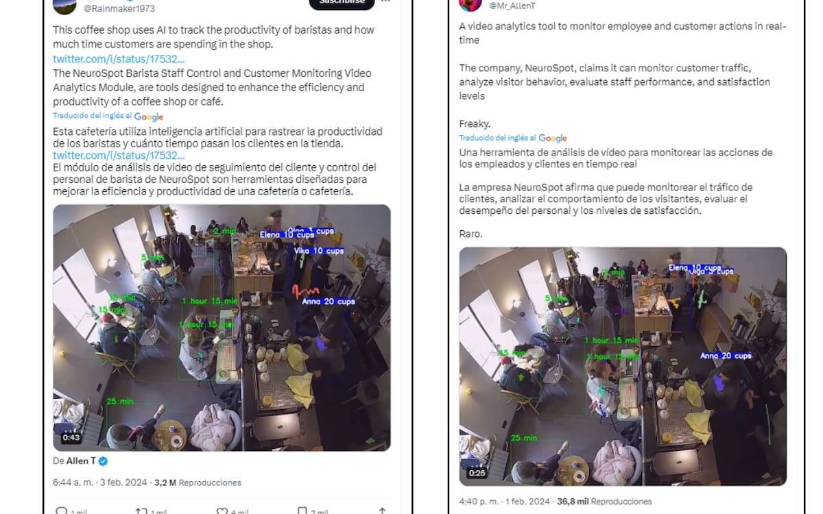 Inteligencia Artificial. Cafetería. Twitter.