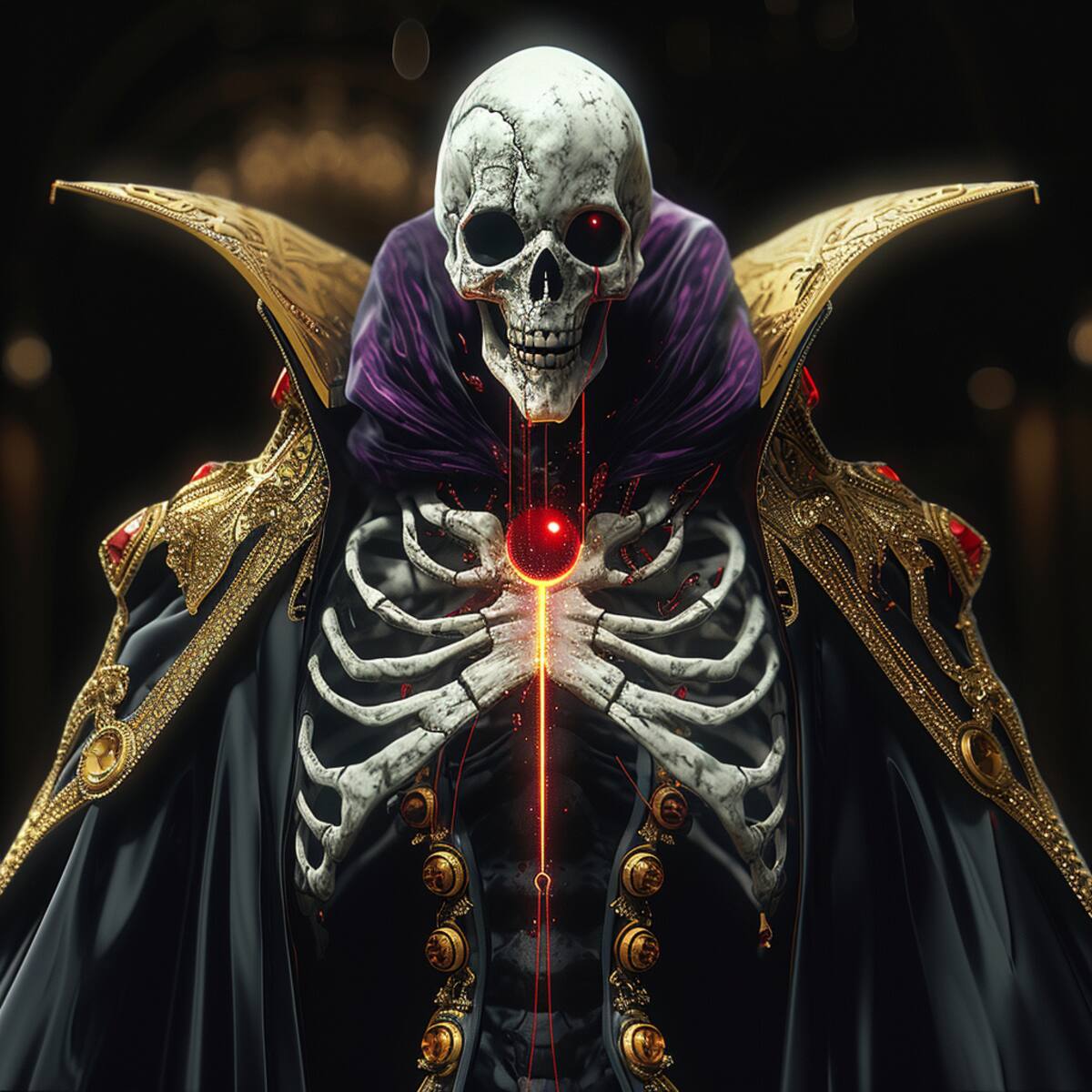 En Overlord, el personaje principal, Momonga, es un jugador de un MMORPG que queda atrapado en el juego como su avatar, el poderoso Overlord, con todas sus habilidades y sin poder salir.