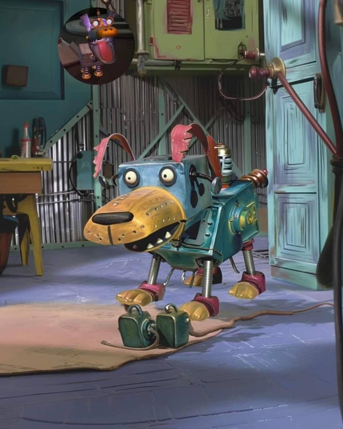 Goddard: El fiel perro robot de Jimmy, equipado con una variedad de gadgets y siempre listo para ayudar en las aventuras.