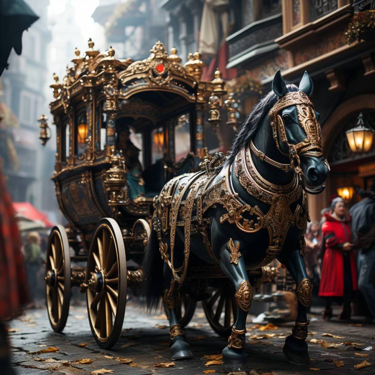 El carruaje de la familia real mexicana.
