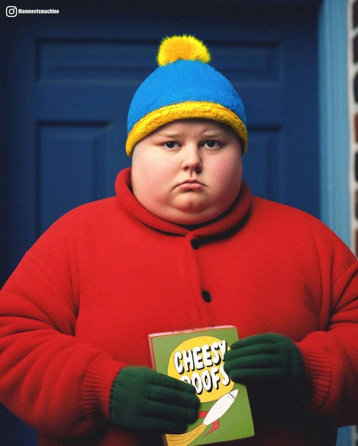 Cartman en vida real según una inteligencia artificial