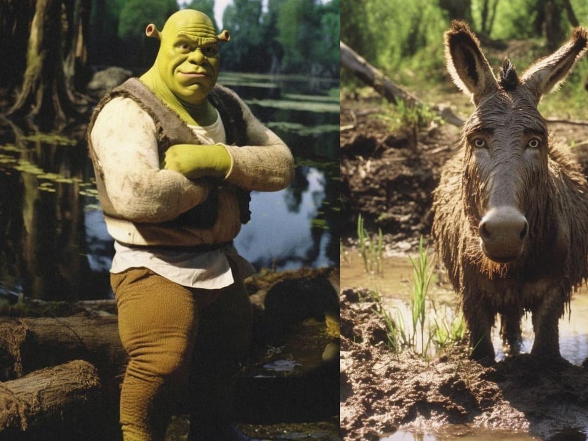 Así se verían los personajes de Shrek en la vida real según una inteligencia artificial