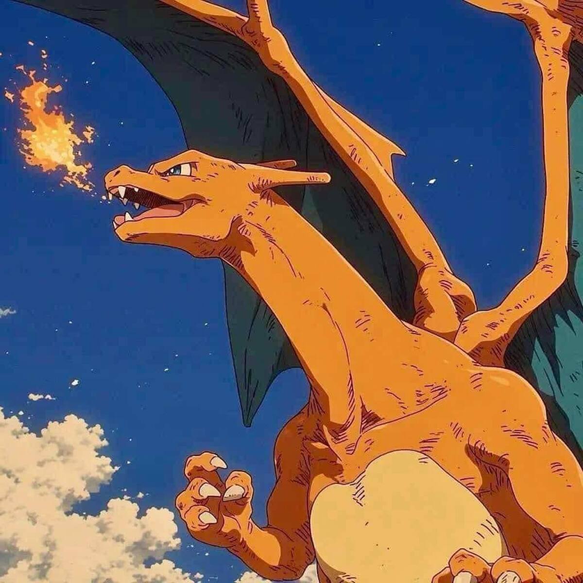 Charizard en estilo Ghibli según una IA