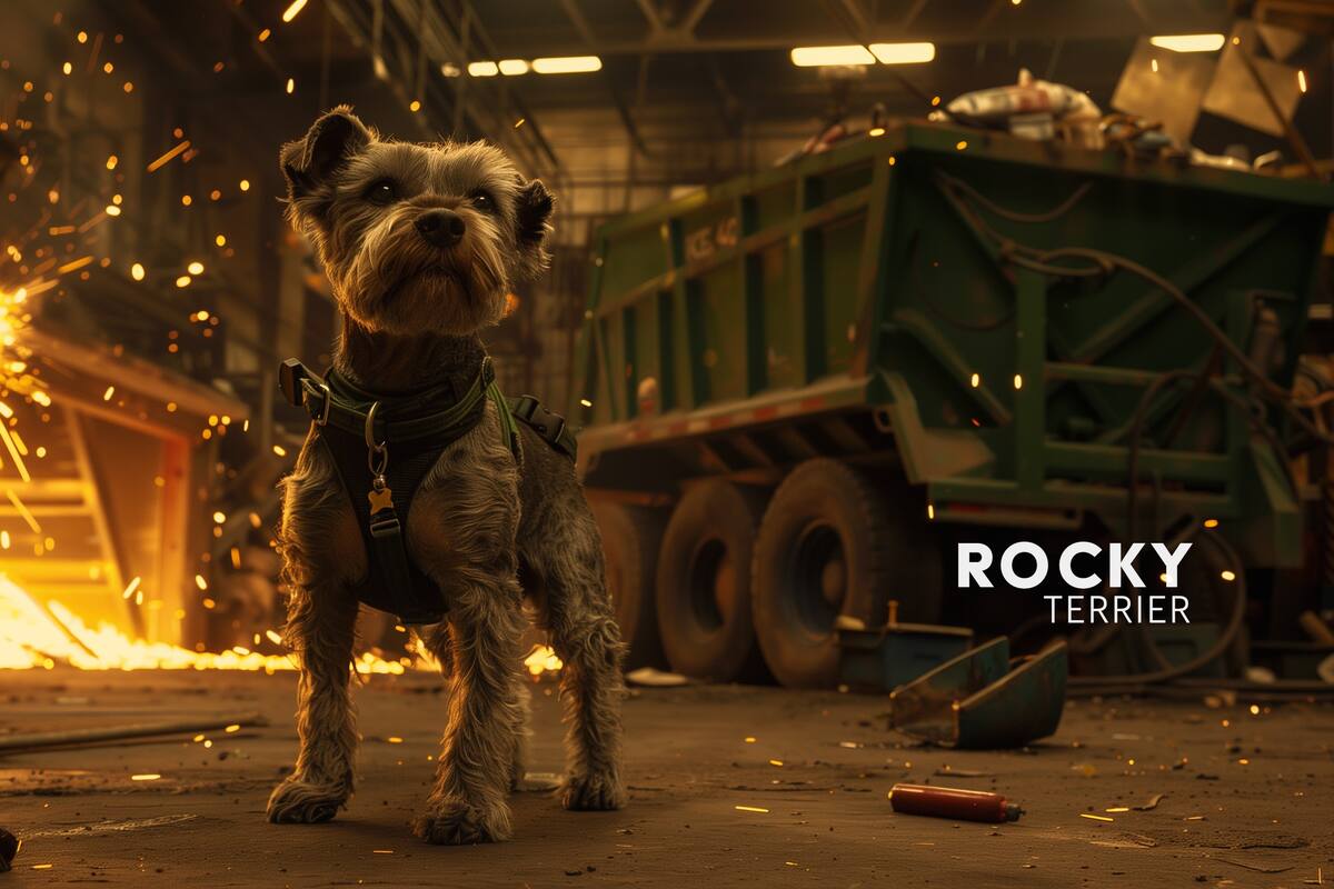 Rocky de Paw Patrol en vida real según una IA
