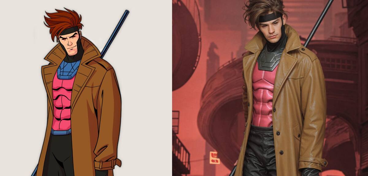 Gambit en vida real según una IA