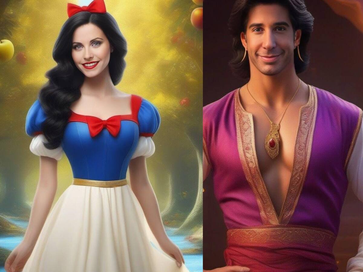 Inteligencia artificial imagina a los personajes de Friends como personajes de Disney