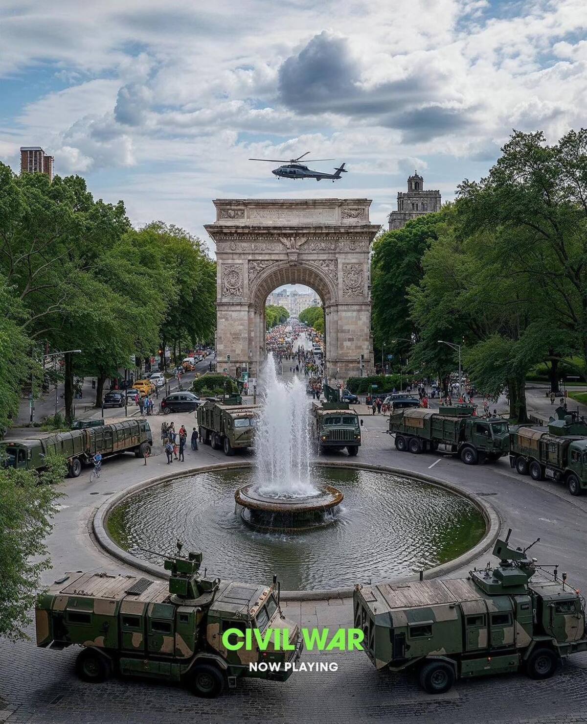 Pósters de la película de "Civil War" de A24 fueron creados con IA