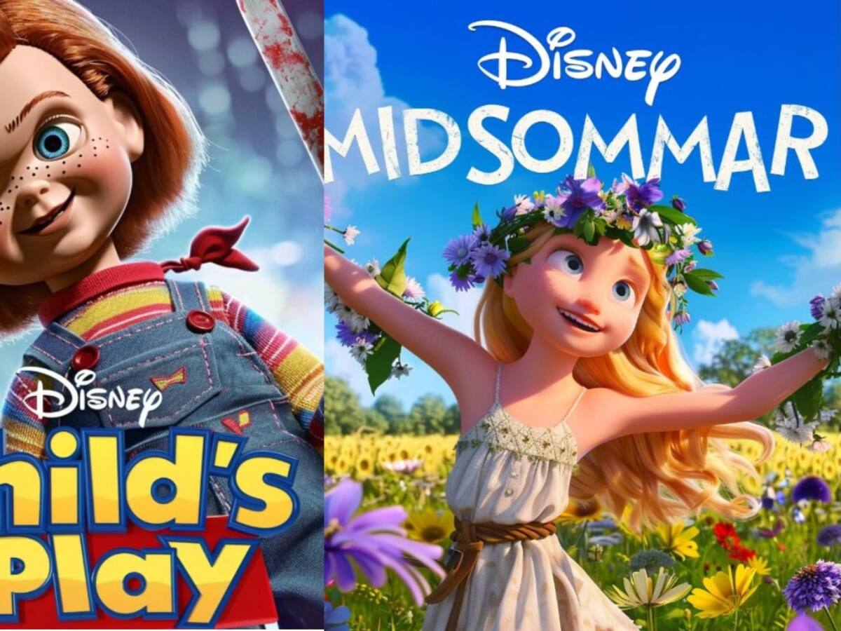 Películas de horror como cintas animadas de Disney: Una combinación inesperada fruto de la IA