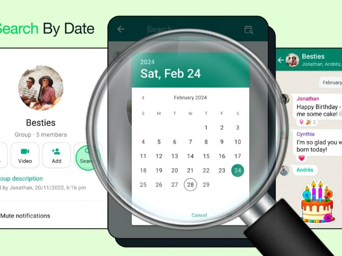WhatsApp facilita búsqueda de mensajes antiguos con una nueva función