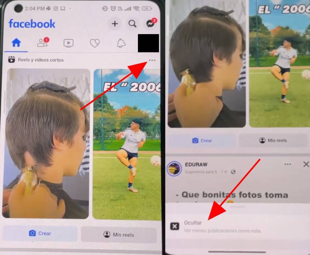 Esta técnica la puedes aplicar tanto en la app para móviles como en la versión web de Facebook.