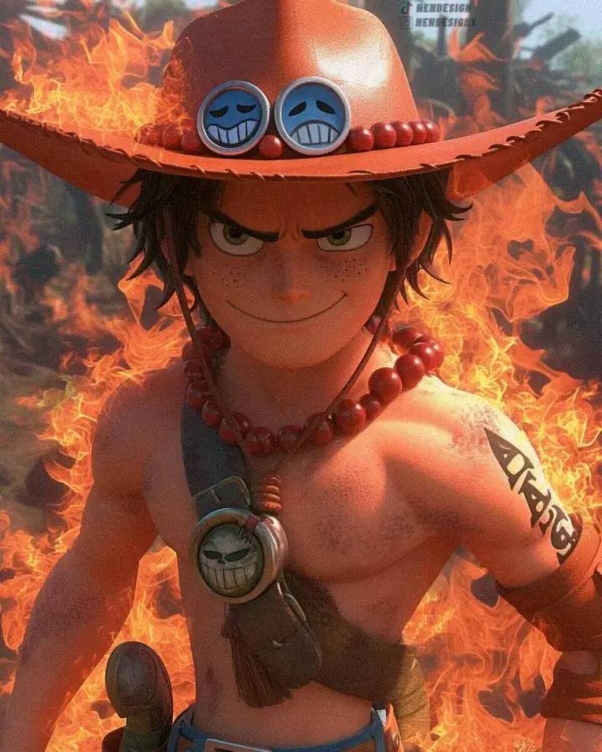 Ace en estilo Pixar según una IA