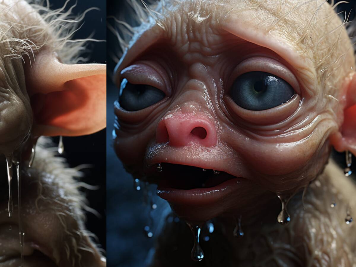 Así se vería Gollum de El Señor de los Anillos en su versión de bebé según una inteligencia artificial