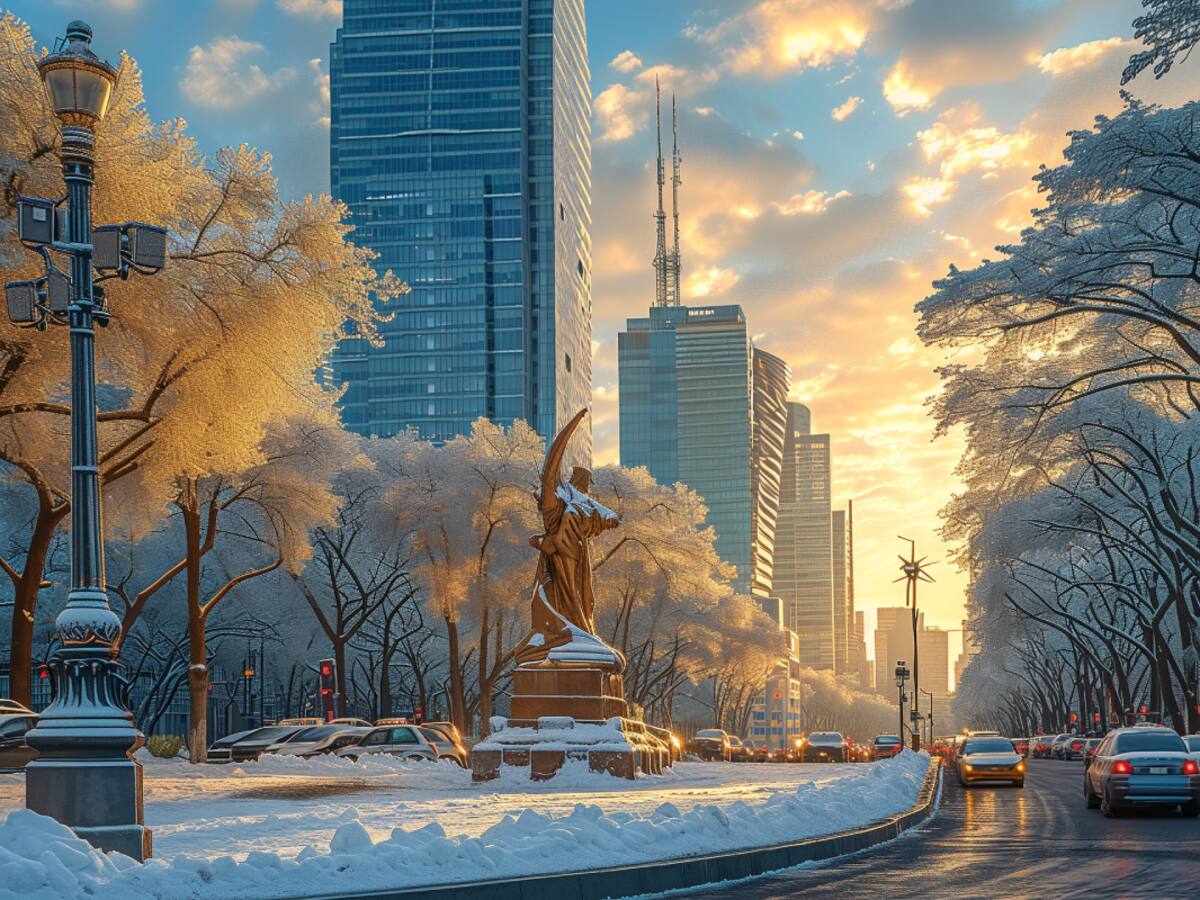 Así se vería la CDMX bajo una segunda Era de Hielo, según inteligencia artificial