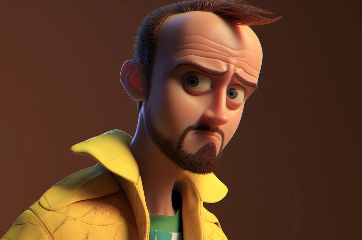 Jesse en estilo Pixar según una IA