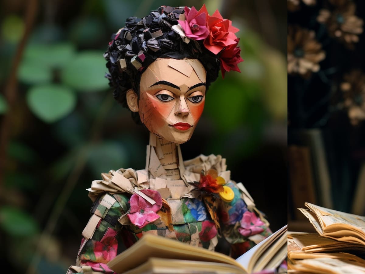 Así se verían los grandes artistas de la historia como muñecos de papel maché según una inteligencia artificial