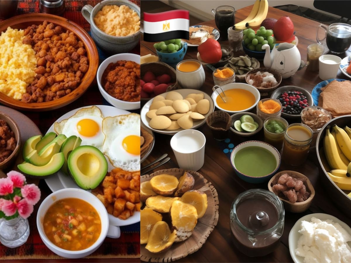Desayunos típicos de cada país generados por una IA, conoce cómo se ven (FOTOS)