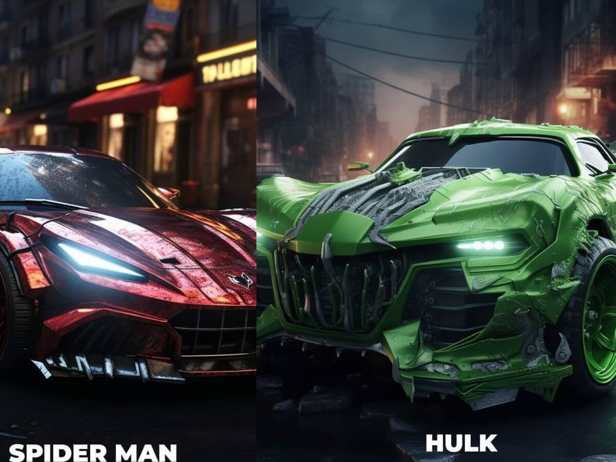 Inteligencia artificial revela a los superhéroes como carros