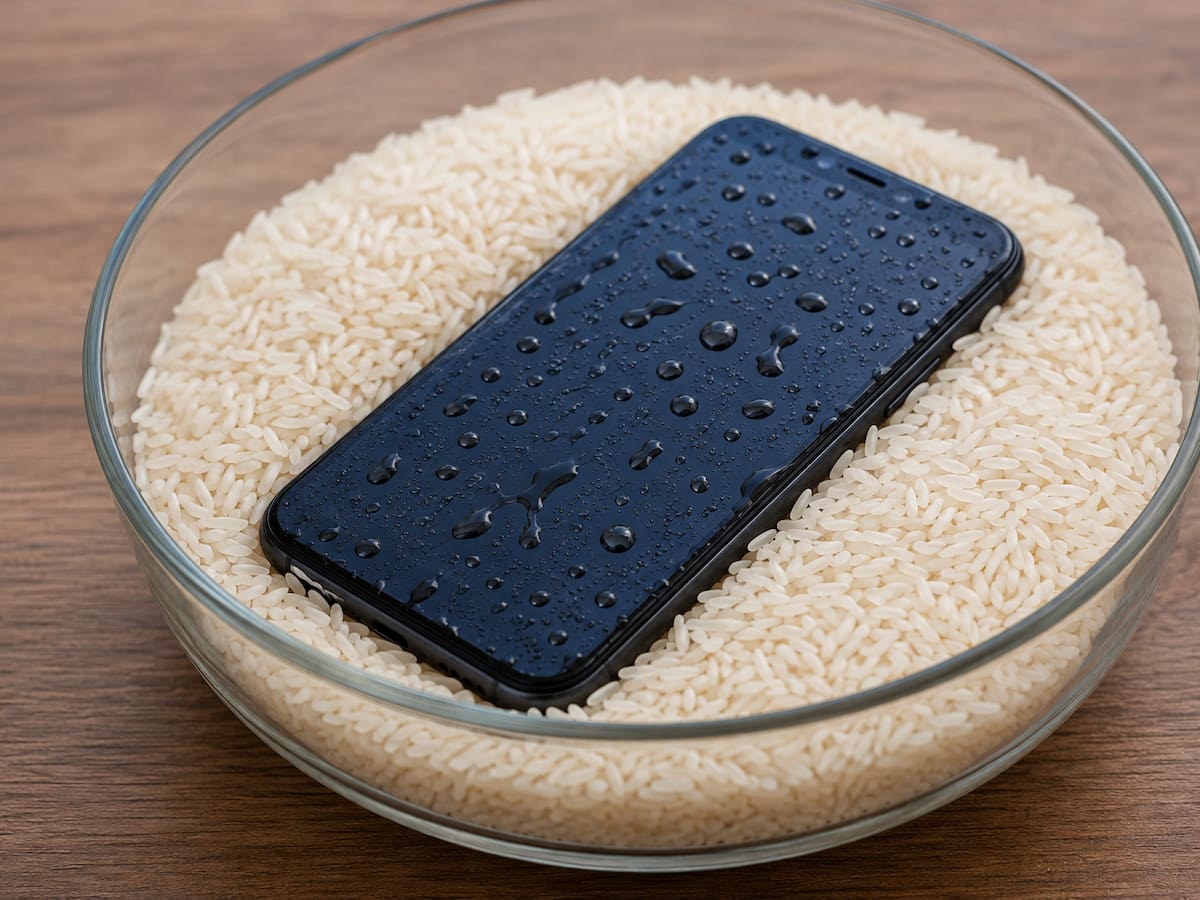 No es solo meterlo al arroz; este es el que sí funciona para secar un celular mojado y por qué técnicos advierten que el método puede dañar más el teléfono si se usa incorrectamente