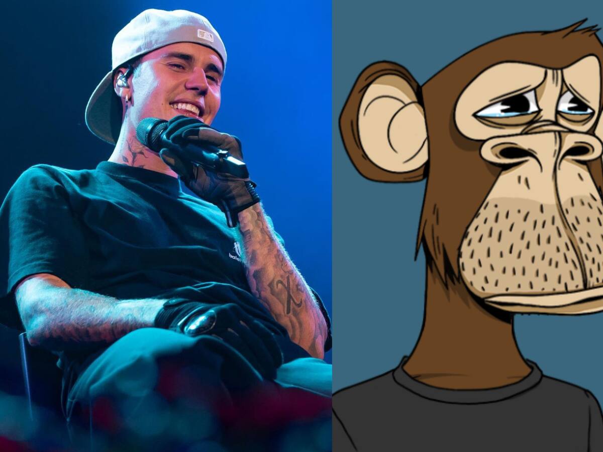 Justin Bieber compra un NFT por $1,3 MDD y ahora vale menos de $70,000