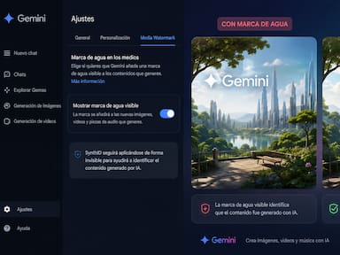 Gemini ahora ofrece la opción de eliminar su marca de agua visible en imágenes, videos y música, aunque esta función no está disponible para todos los usuarios