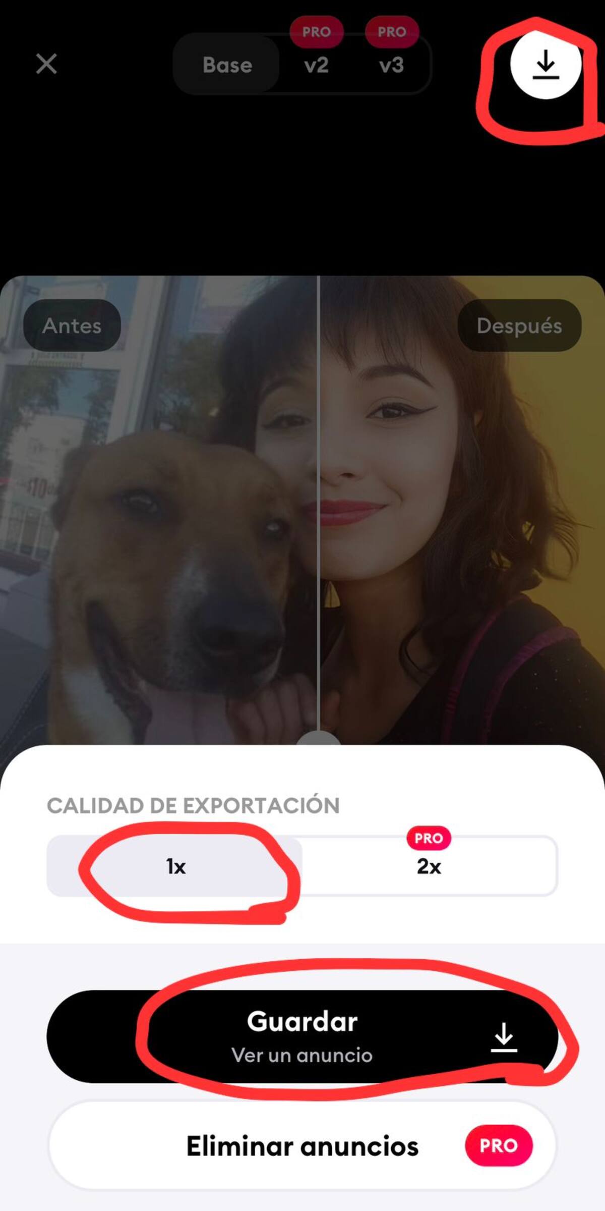 Captura de pantalla de la app Remini - Mejorador de fotos con IA