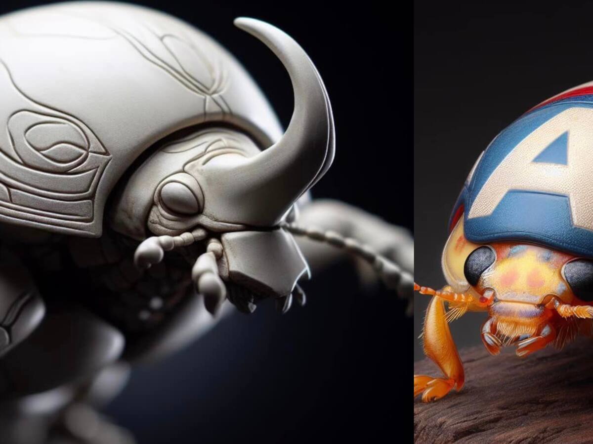 Así se verían los personajes de Marvel como insectos o arácnidos según una inteligencia artificial