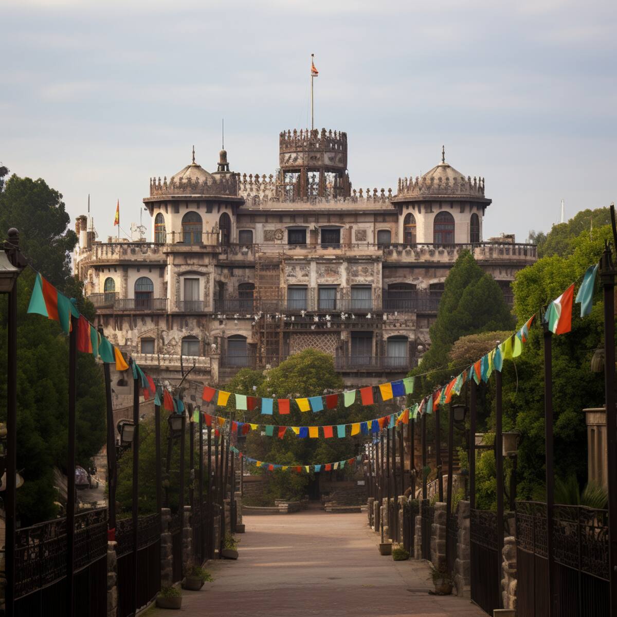 Otro de los castillos populares del Disney de CDMX es aquel inspirado en un edificio icónico para los capitalinos: El Castillo de Chapultepec.