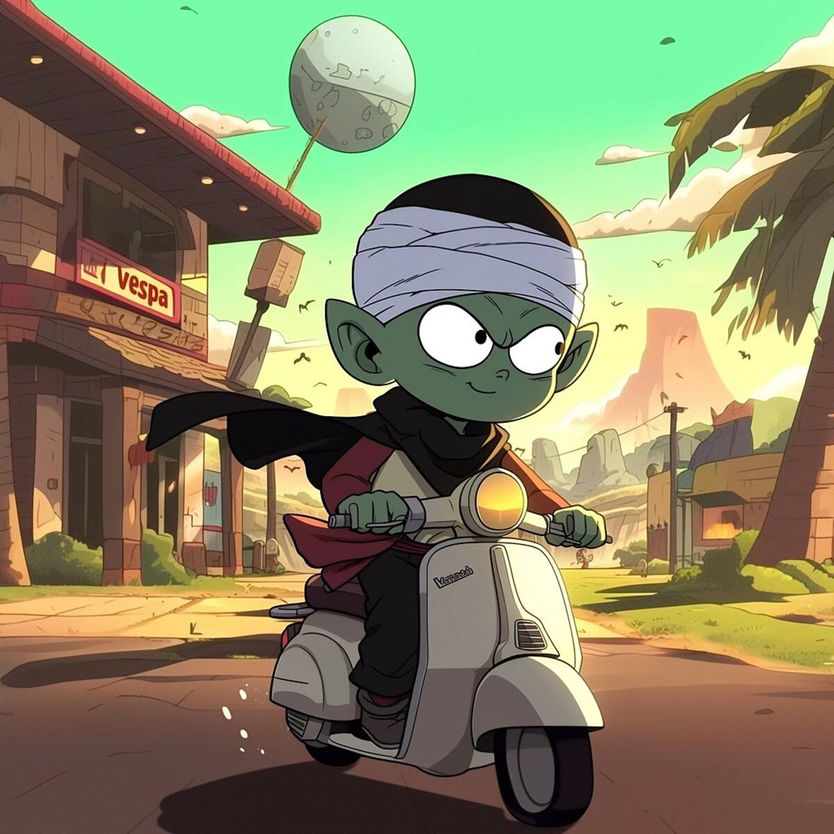 Picolo en estilo de Cartoon Network según una IA