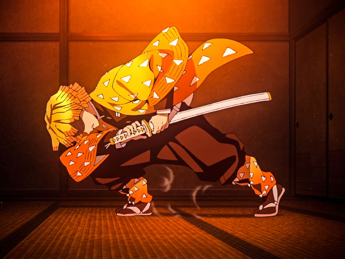 Así se vería Zenitsu Agatsuma en la vida real según la Inteligencia Artificial