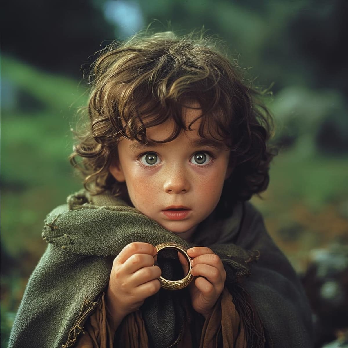 Frodo en su versión niño según una IA