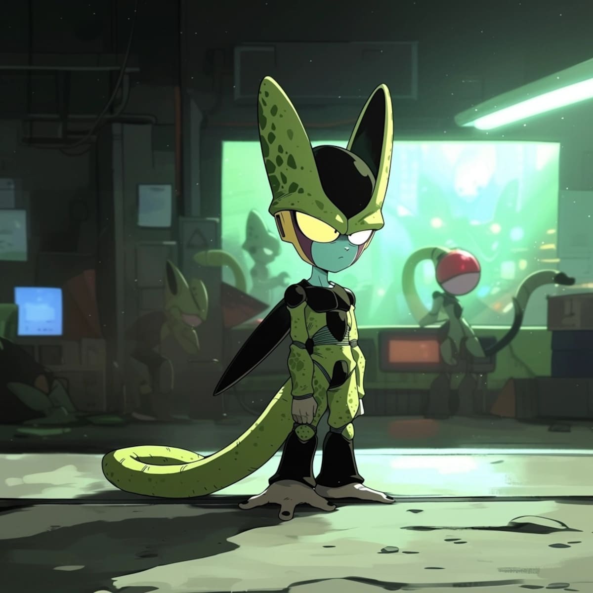 Cell en estilo de Cartoon Network según una IA