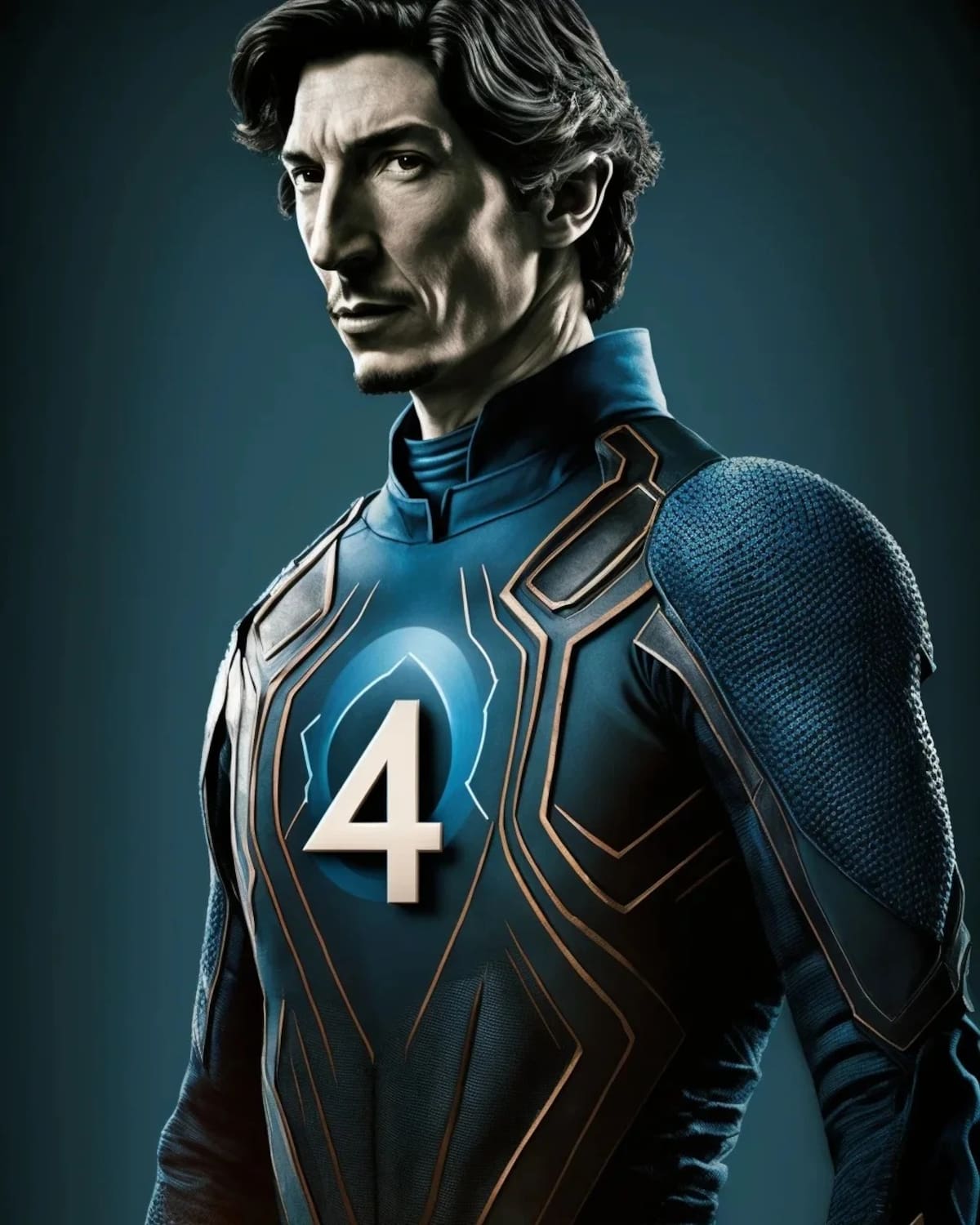 Adam Driver como Red Richards según una IA