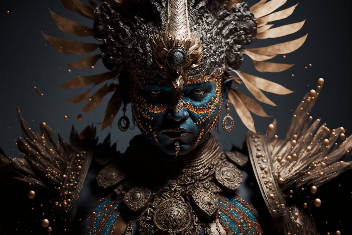 Descripción de Mictlantecuhtli, otro de los dioses imaginado en la realidad según una IA