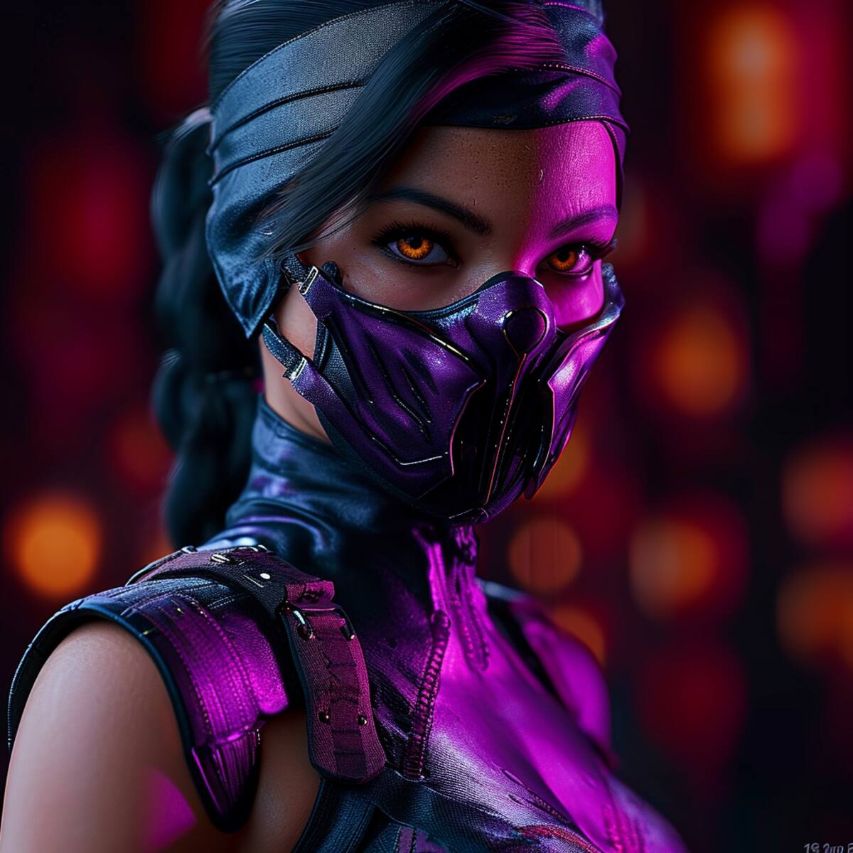 Mileena, además de ser una hábil luchadora, tiene una peculiaridad en su historia: es un clon creado por el hechicero Shang Tsung a partir de la genética de Kitana y la mezcla con la de Tarkatan, la raza de Baraka. Esto explica su apariencia única y sus características especiales en la saga.