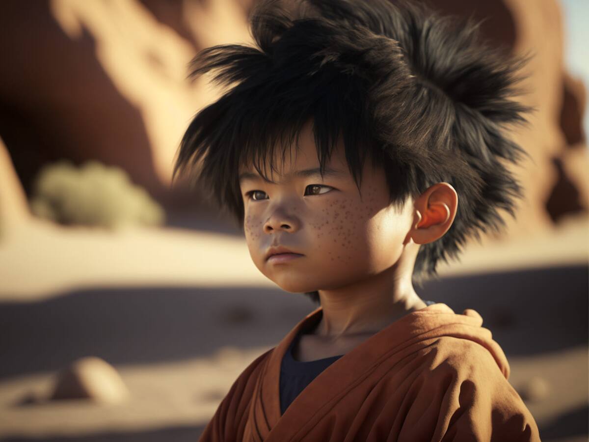 Así se debería ver una película de Dragon Ball, según la inteligencia artificial