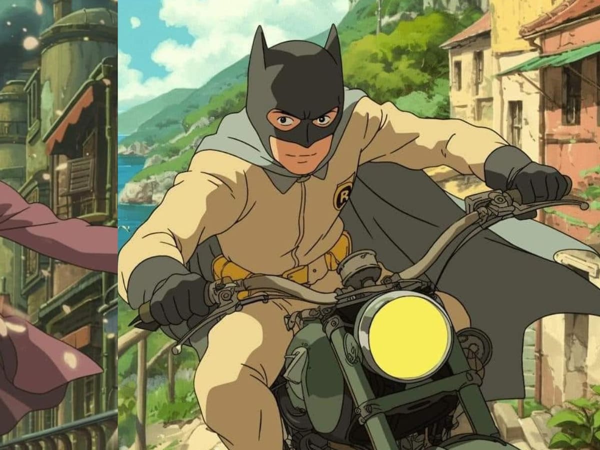 Así se vería Batman en estilo Ghibli según una Inteligencia artificial