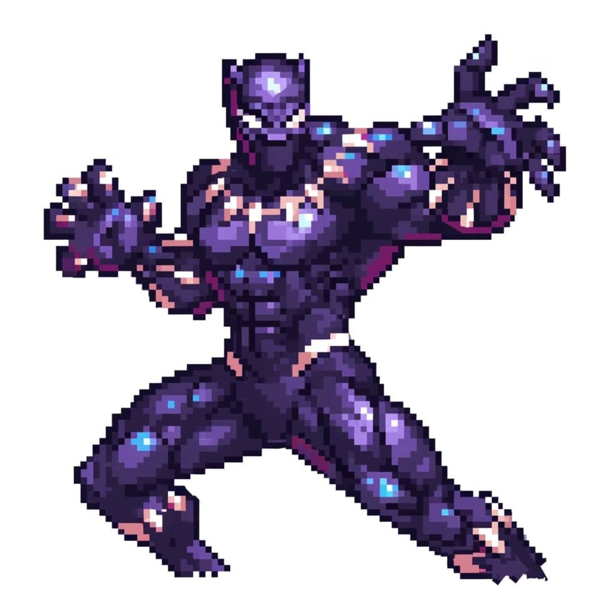 Black Panther en versión 8 bits según una IA