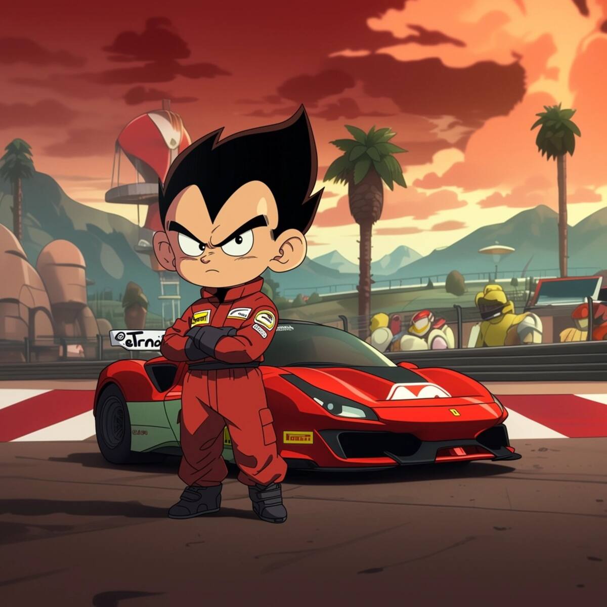 Vegeta n estilo de Cartoon Network según una IA