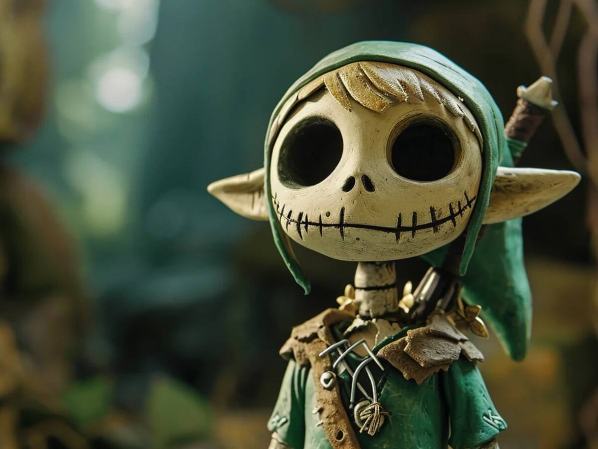 Zelda es transformado en una película de Tim Burton en estas increíbles imágenes de inteligencia artificial