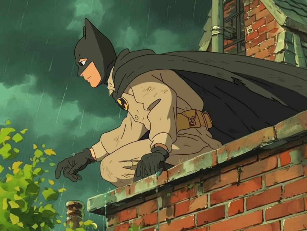 Batman en estilo Ghibli según una IA
