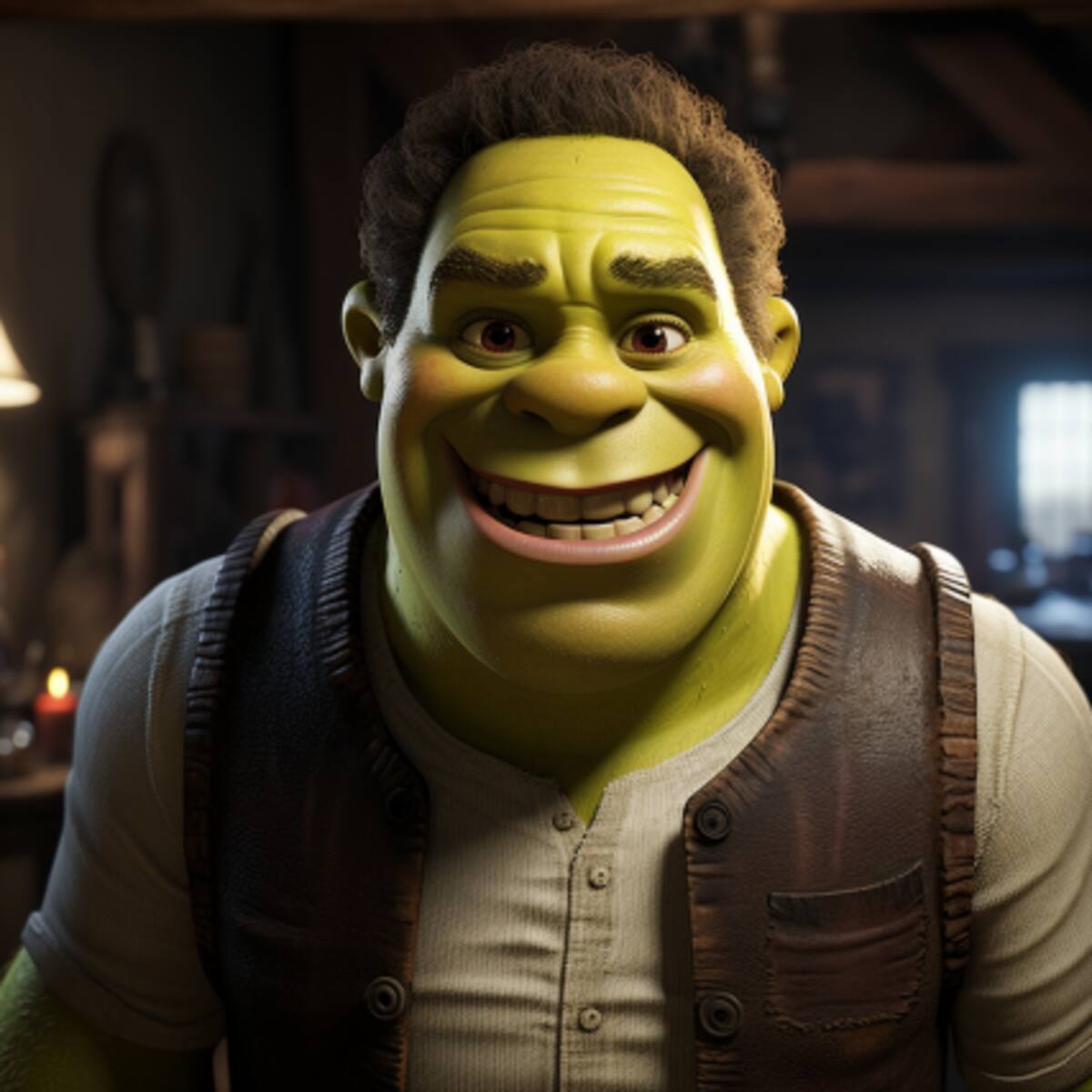 Así se vería Shrek en estilo Pixar según la Inteligencia Artificial