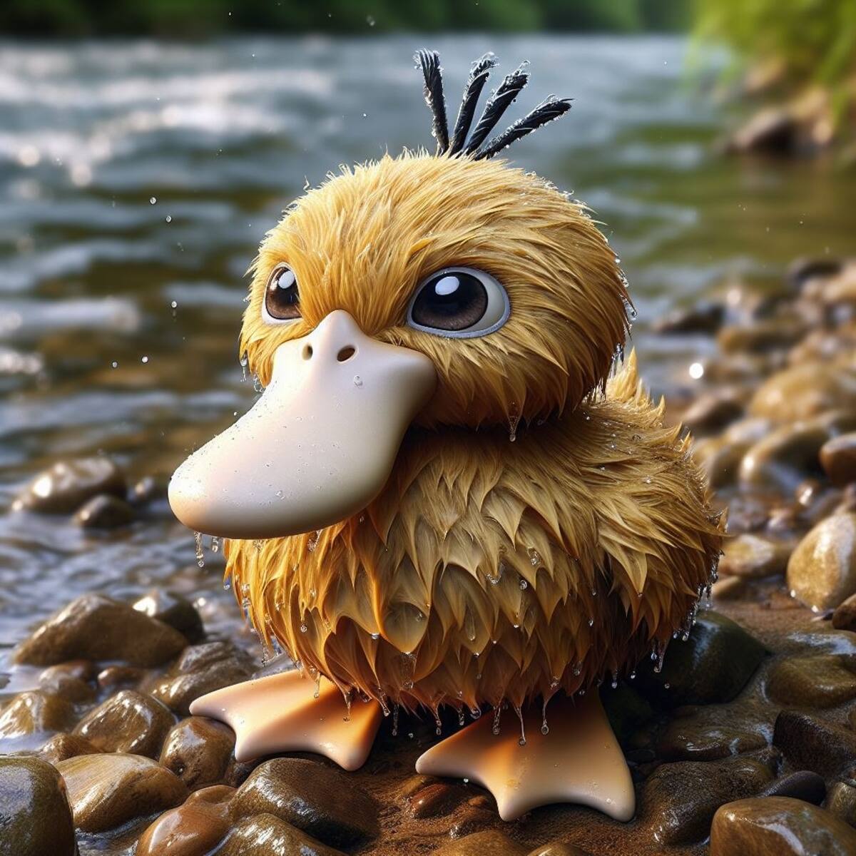Así se vería Psyduck en la vida real según una inteligencia artificial