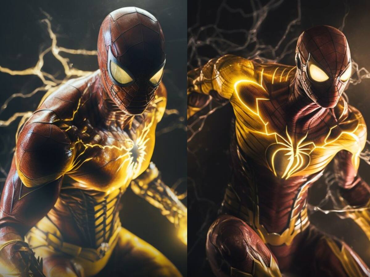 Así se vería la fusión de Spiderman y Flash según una inteligencia artificial